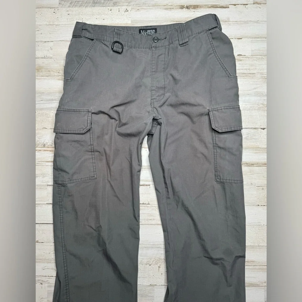 Midway USA Men's Military Gray Tactical Ripstop Cargo Pants 38x30